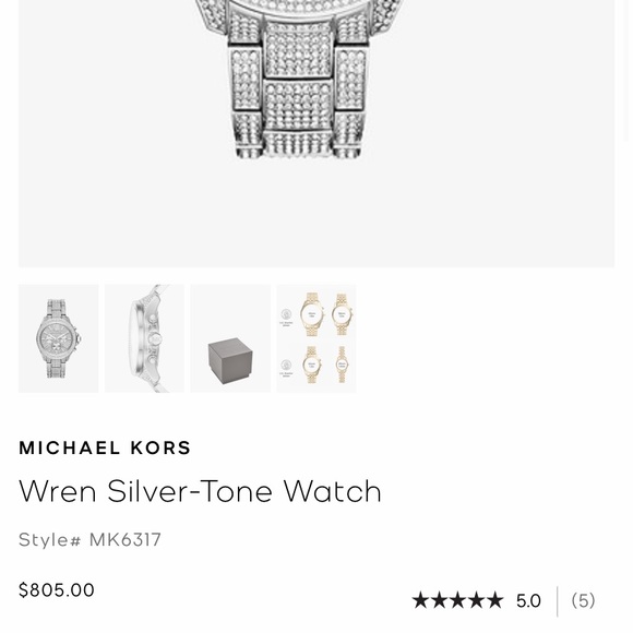 MK wren silver tone watch - Picture 4 of 4